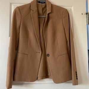 Express size 2 one button camel blazer
